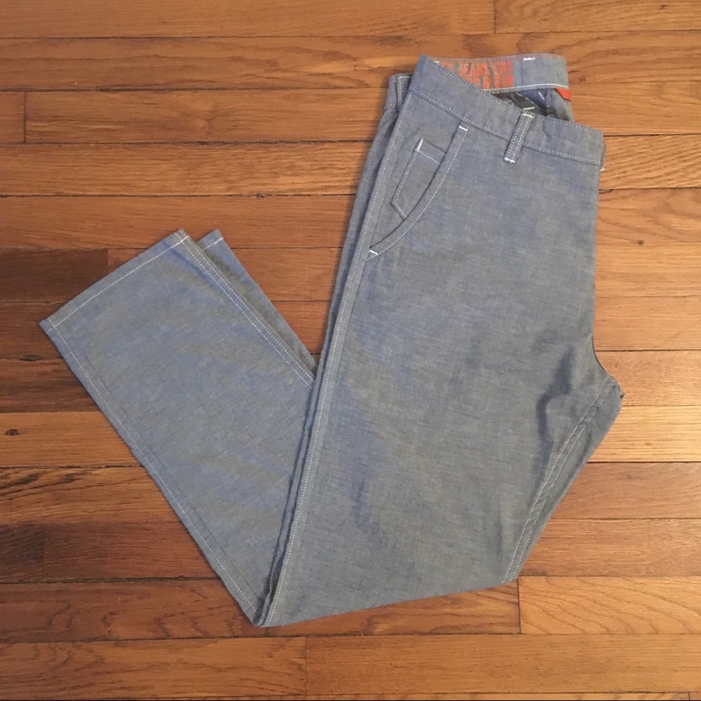 Dockers Alpha Stretch Khaki Pants Chambray 31x 30